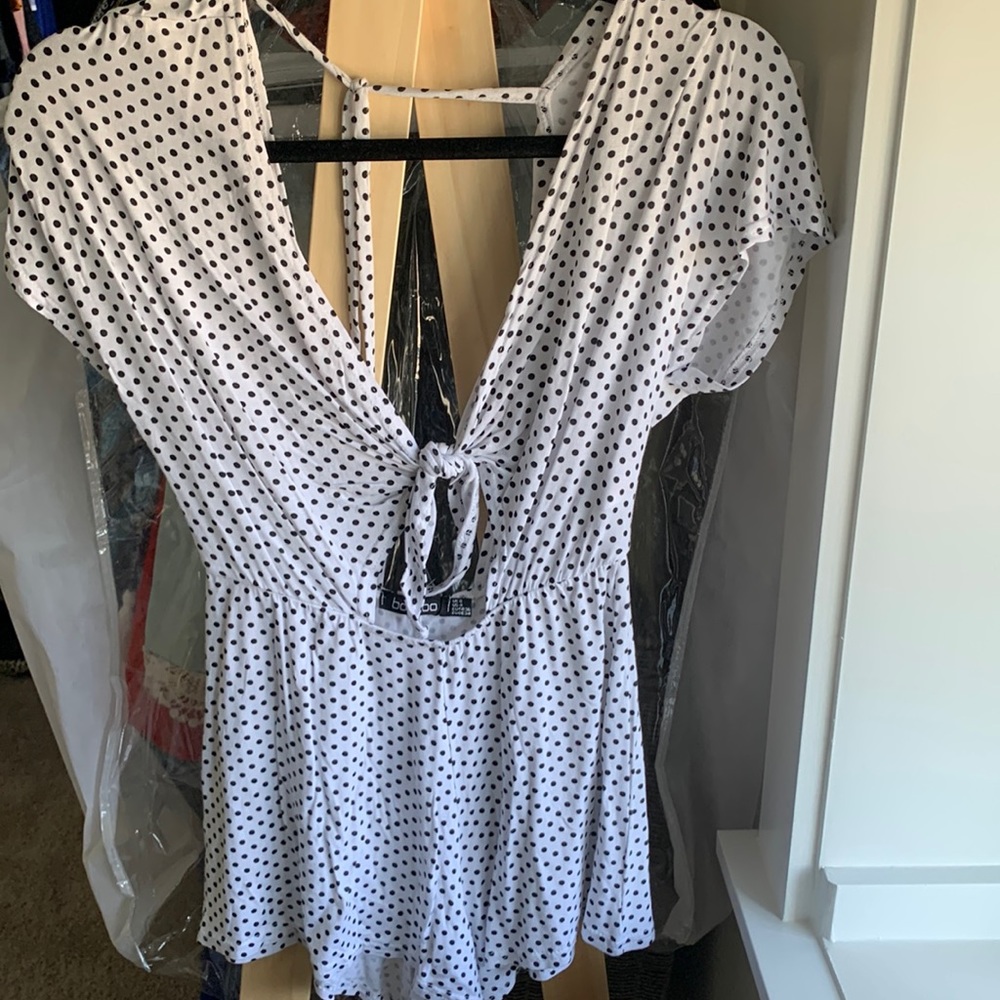 Polka dot romper